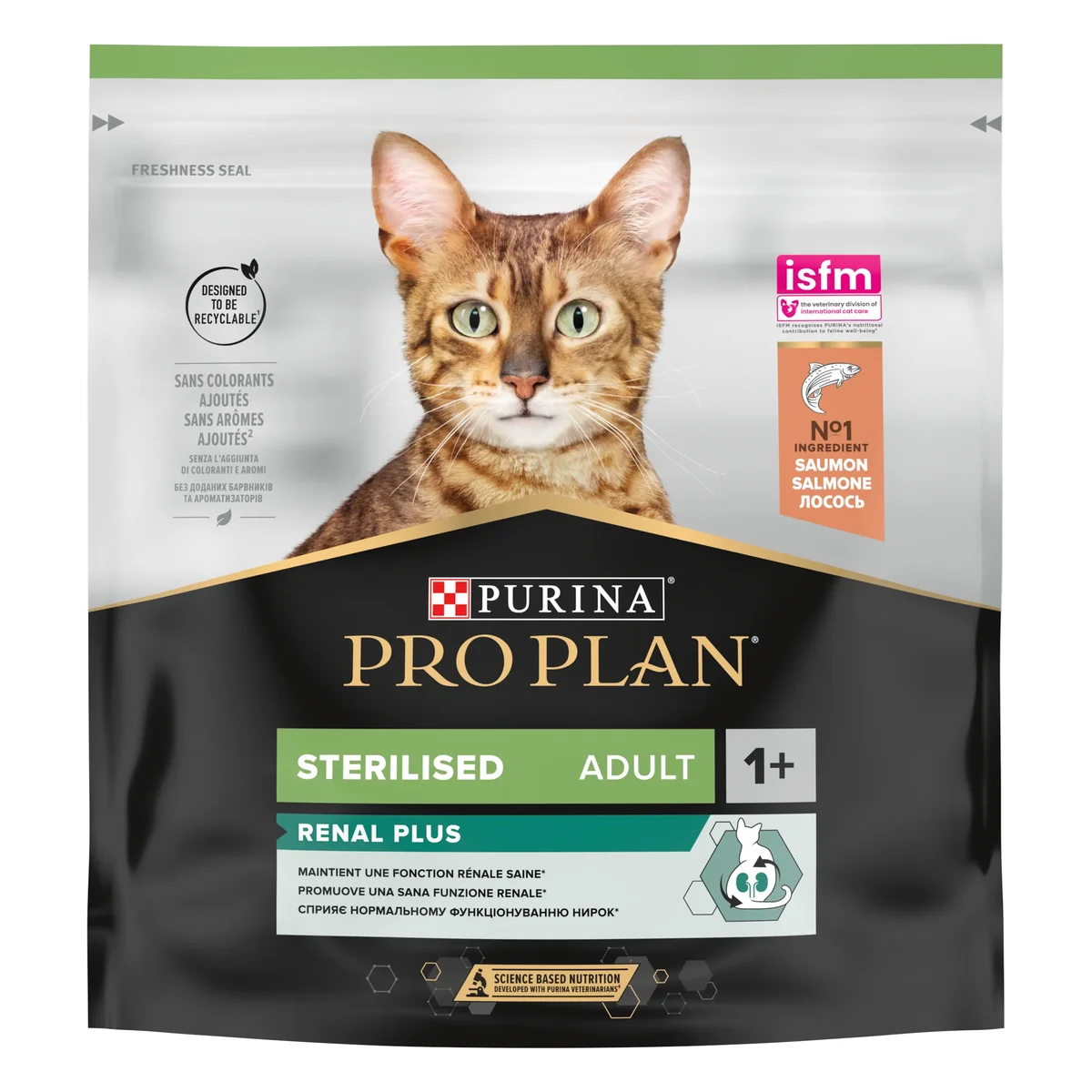 PURINA PRO PLAN STERILISED Renal Plus, Somon, 400 g