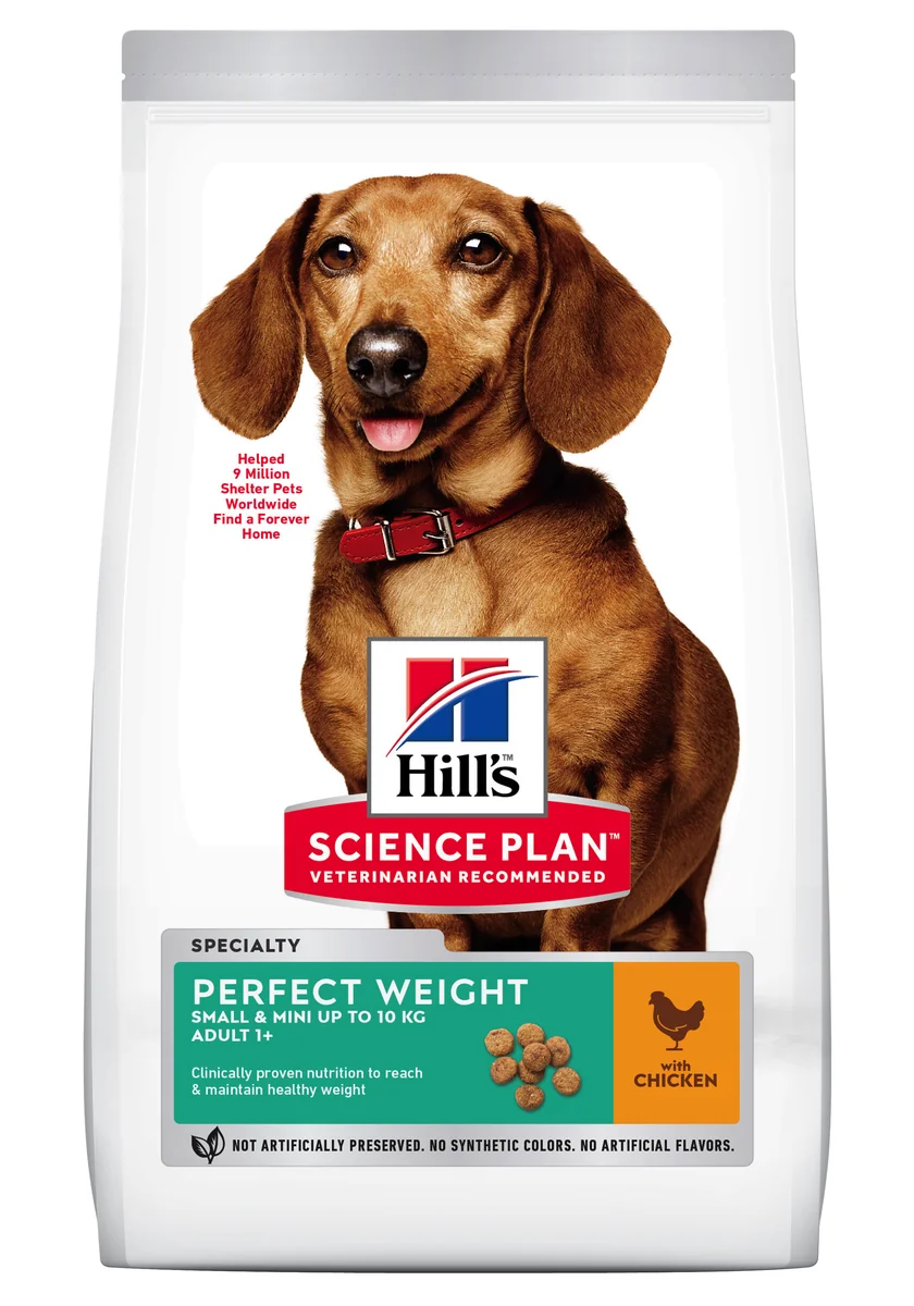 Hill's Science Plan Canine Adult Perfect Weight Small and Mini Chicken, 1.5 kg