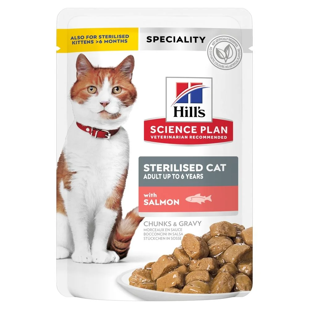 Hill's Science Plan Feline Sterilised Adult Salmon, 85 g