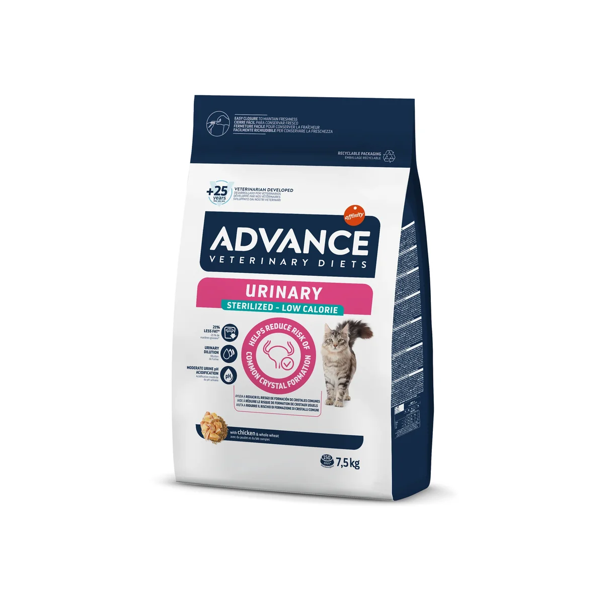 Advance Veterinary Diets Cat Urinary Sterilised Low Calorie, 7.5 kg