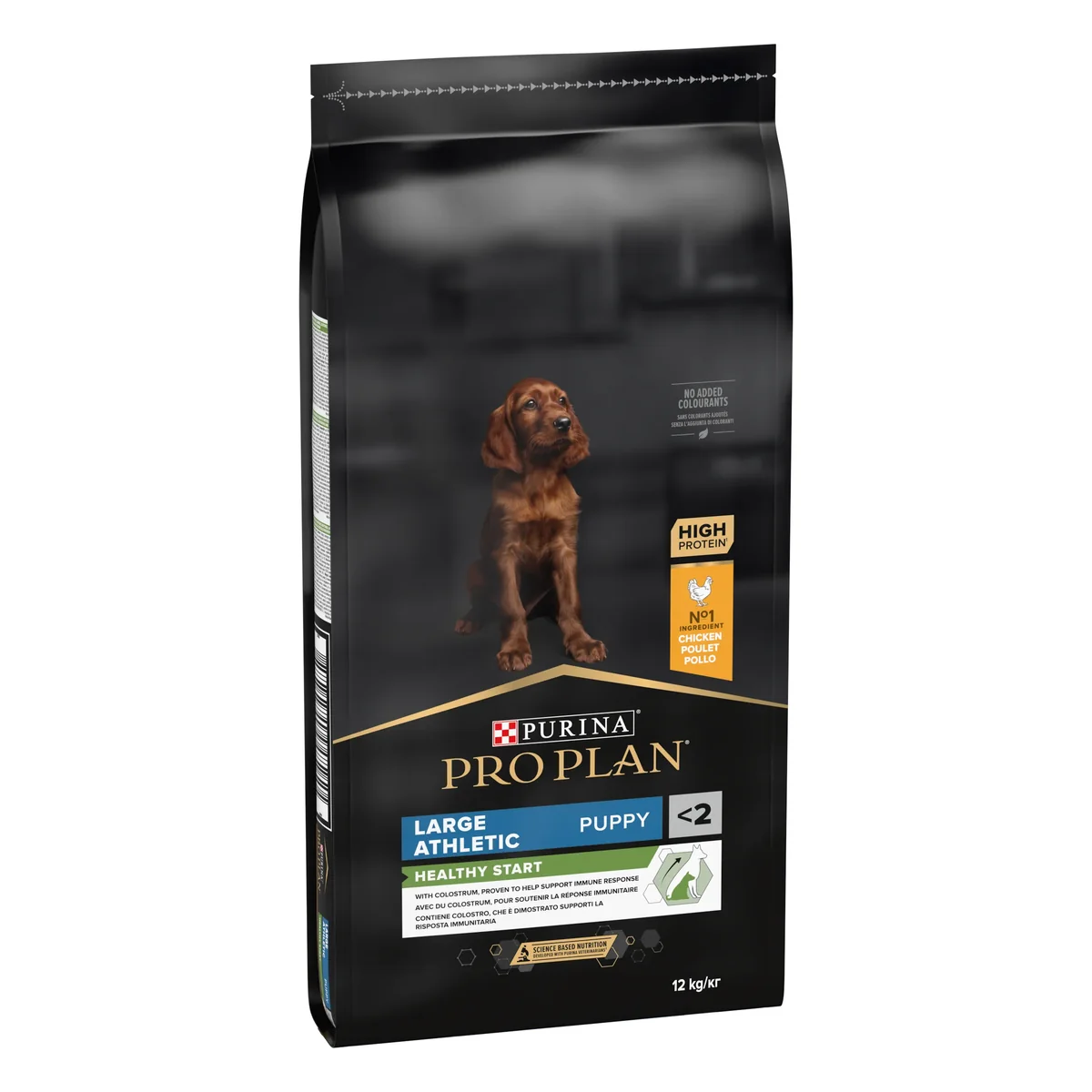PURINA PRO PLAN PUPPY Healthy Start, Talie Mare Atletică, Pui, 12 kg