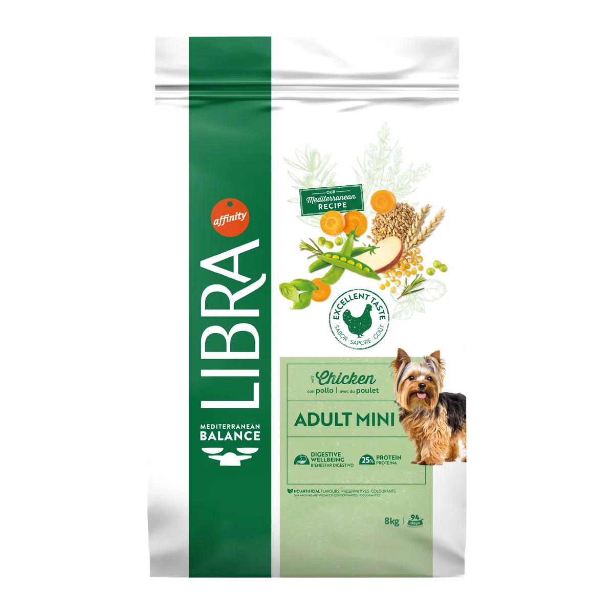 Hrana Uscata Caini Adulti, Libra Dog Adult Mini, Pui, 8 kg