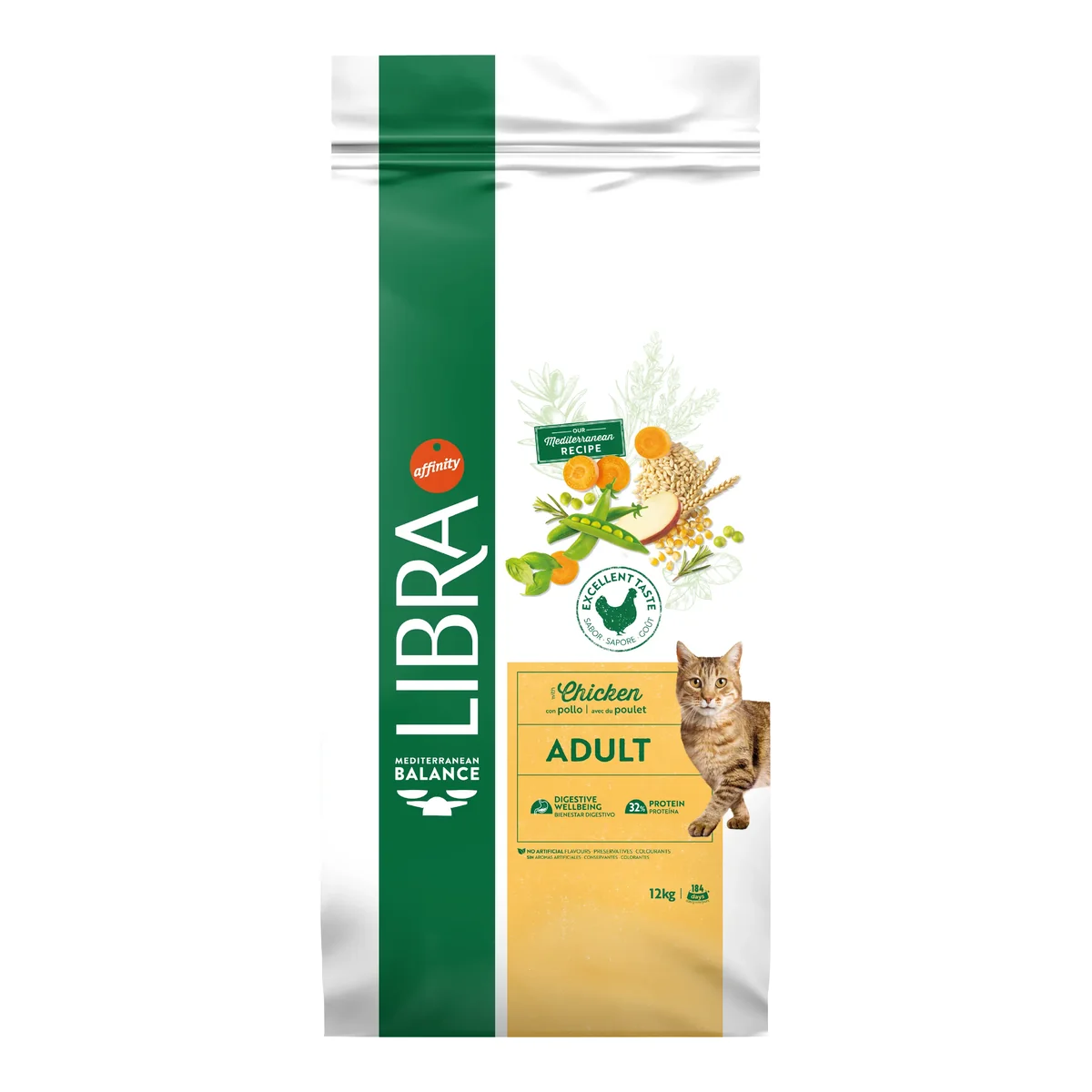 Hrana Uscata Pisici Adulte, Libra Cat Adult, Pui, 12 kg