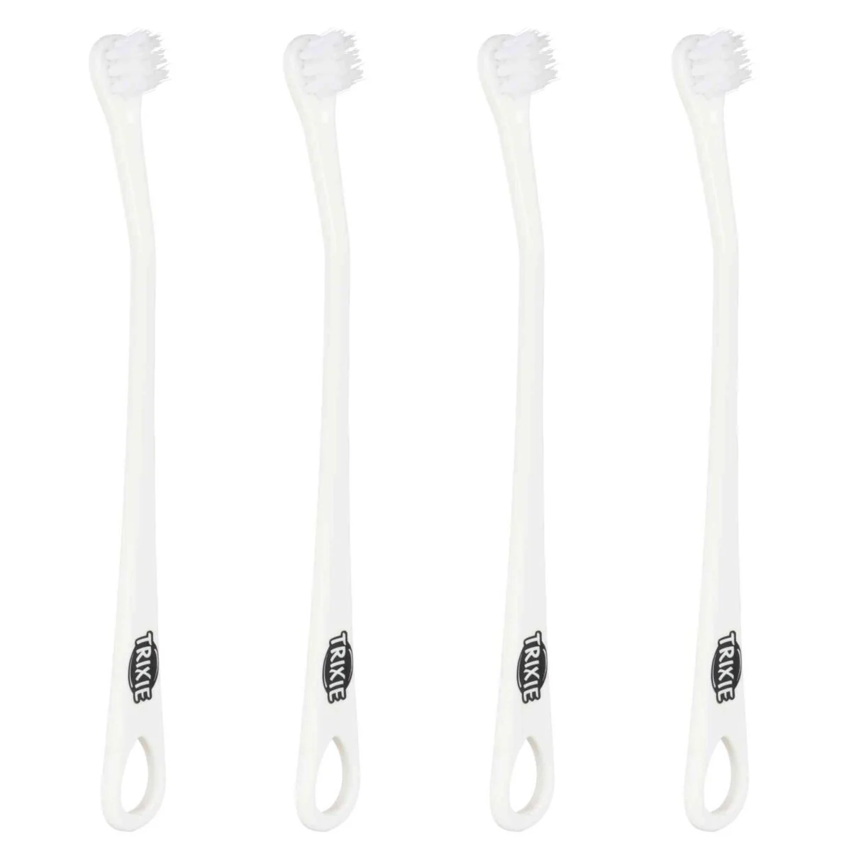 Set Periuta De Dinti Trixie pentru Caini si Pisici Mici, 15 cm, 4 buc Alb 25621
