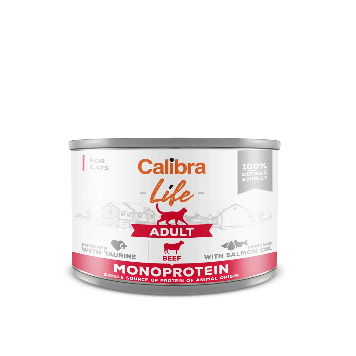 Calibra Cat Life Adult Beef 200 g, conserva