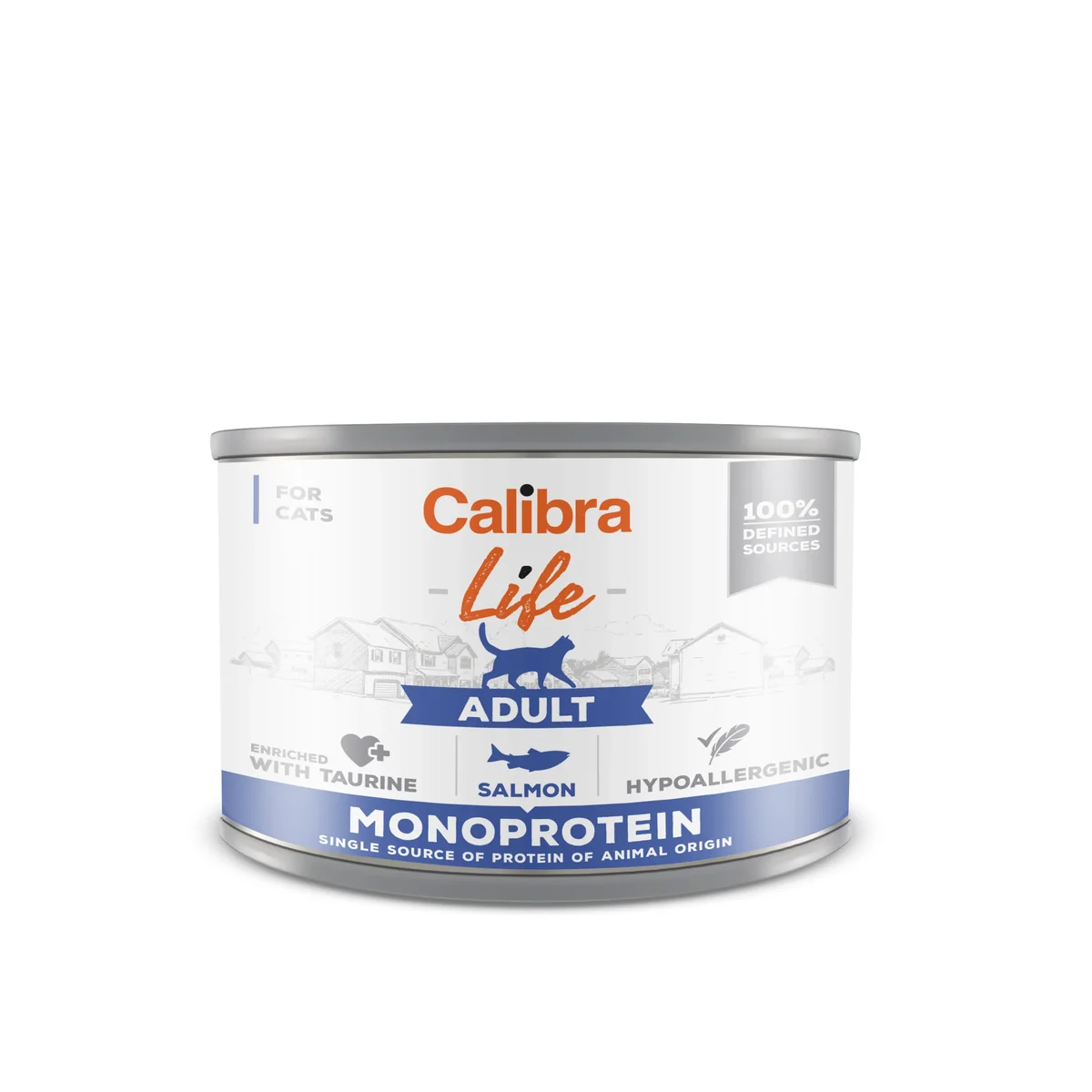 Calibra Cat Life Adult Salmon 200 g, conserva