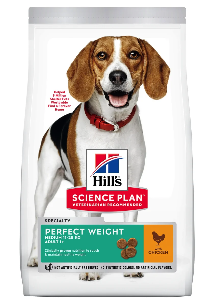 Hill's Science Plan Canine Adult Perfect Weight Medium Chicken, 2 kg