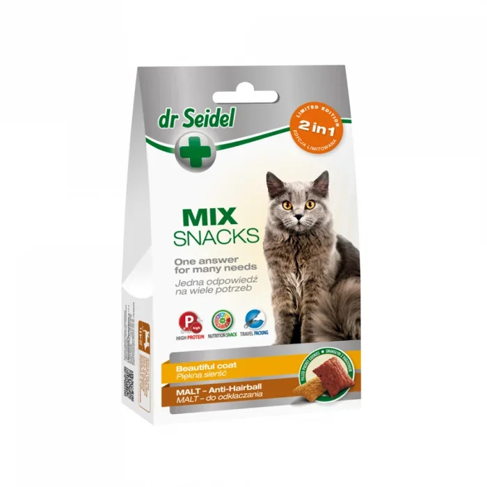 MIX Recompense Blana frumoasa Malt (ghem de blana), pisica, Dr. Seidel, 50g