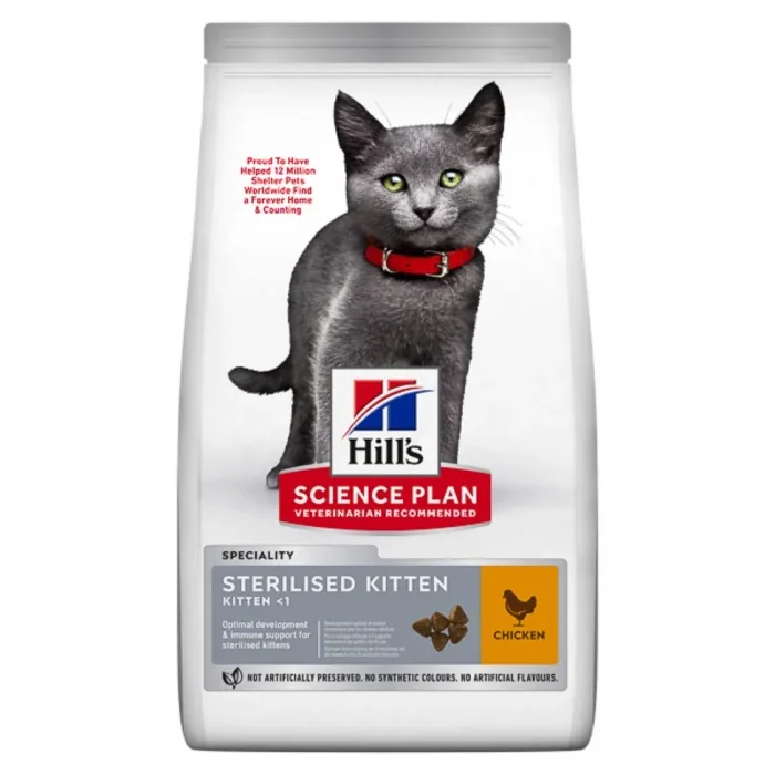 Hill s SP Feline Kitten Sterilised Chicken 1.5 kg