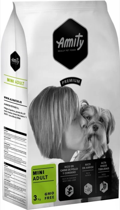 Hrana uscata pentru caini Amity Premium Adult Mini, 3 kg