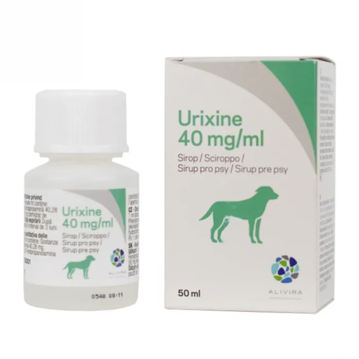 Urixine 40 mg ml sirop pentru caini 100 ml