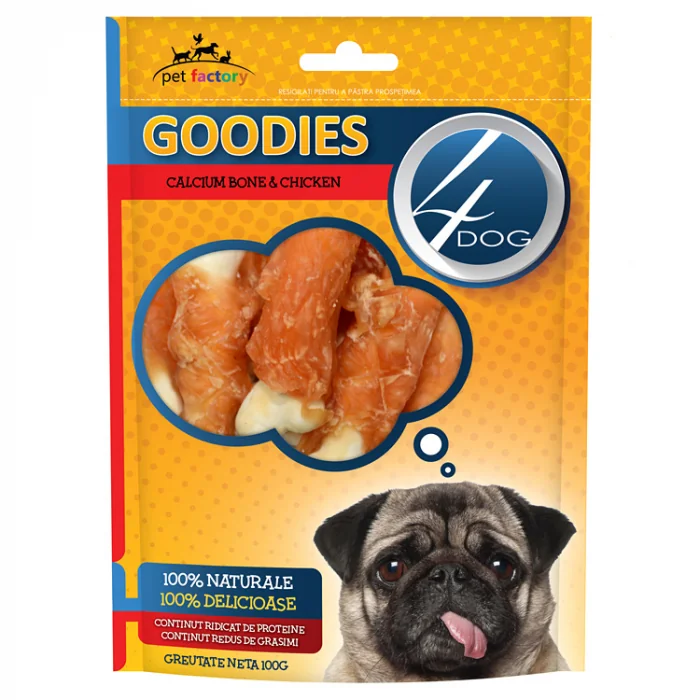 Recompense 4DOG Goodies Calcium Bone and Chicken 100g