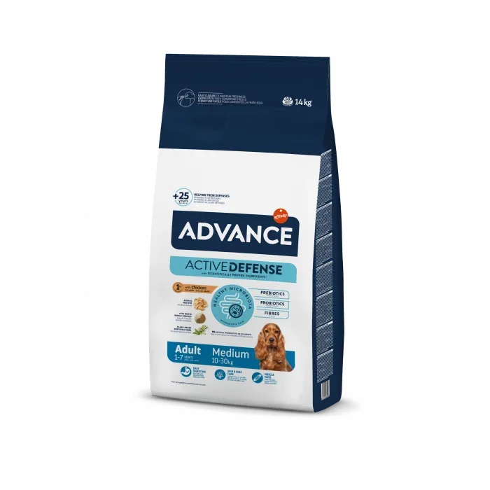 Hrana uscata pentru caini, Advance Medium Adult, sac 14 Kg