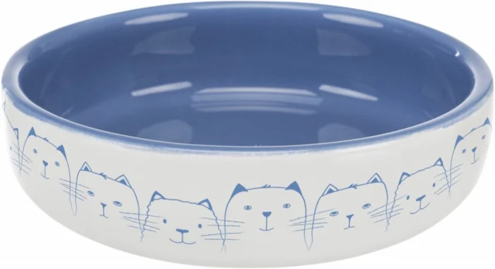 Bol ceramic 0.3 l  15 cm albastru alb