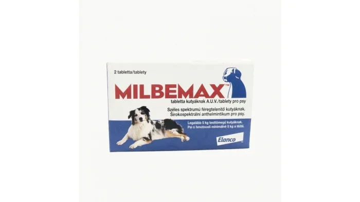 Milbemax Dog 12.5   125 mg (5 - 25 kg), 50 tablete