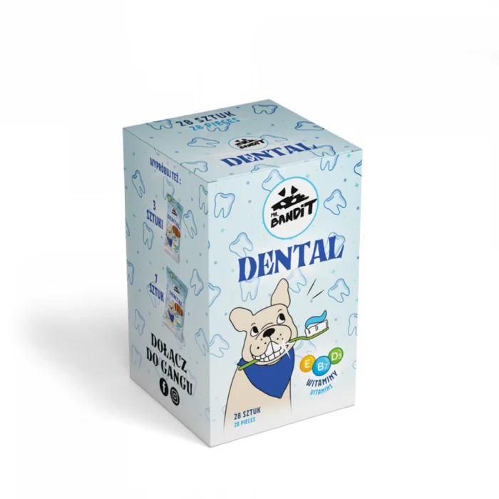 Recompense pentru caini Mr. Bandit DENTAL STICKS,   28 buc - 560 g