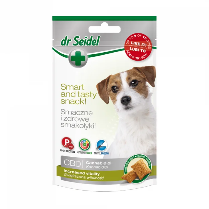 Recompense pentru caini seniori pentru vitalitate crescuta, Dr. Seidel, (cu CBD), 90g