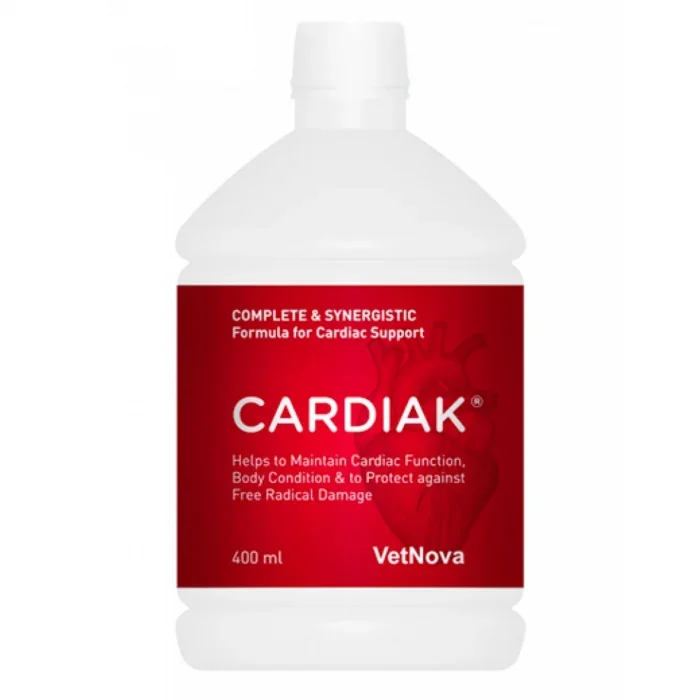 Supliment alimentar pentru sprijinul functiei cardiace la caini si pisici, CARDIAK   vetNova, 400 ml