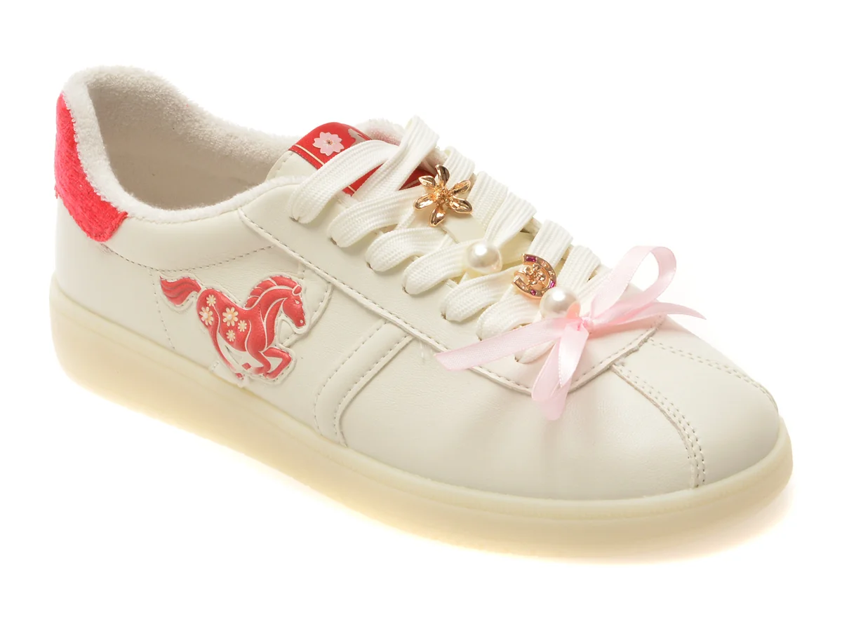 Pantofi sport ALDO albi, AUREMI 116, din piele ecologica