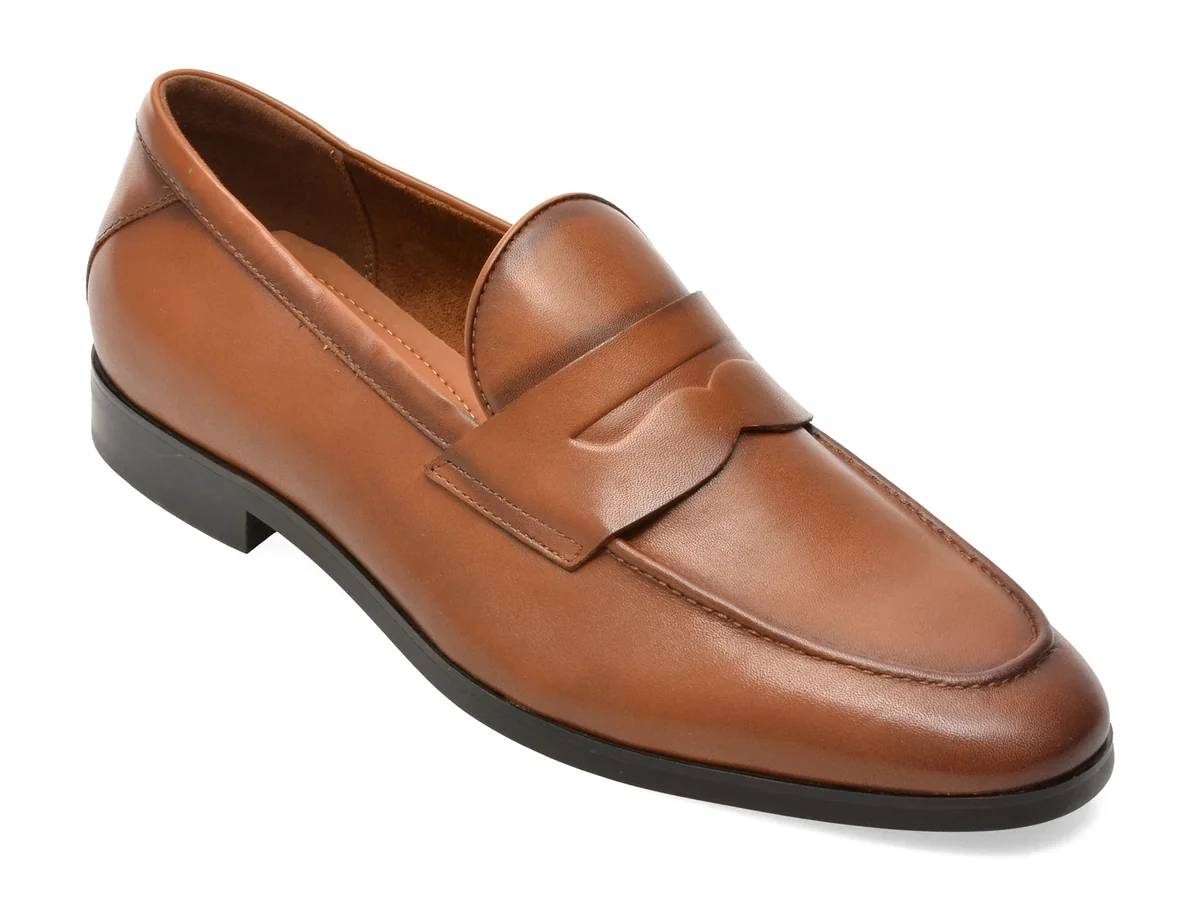 Mocasini eleganti ALDO maro, ELVIS 220, din piele naturala