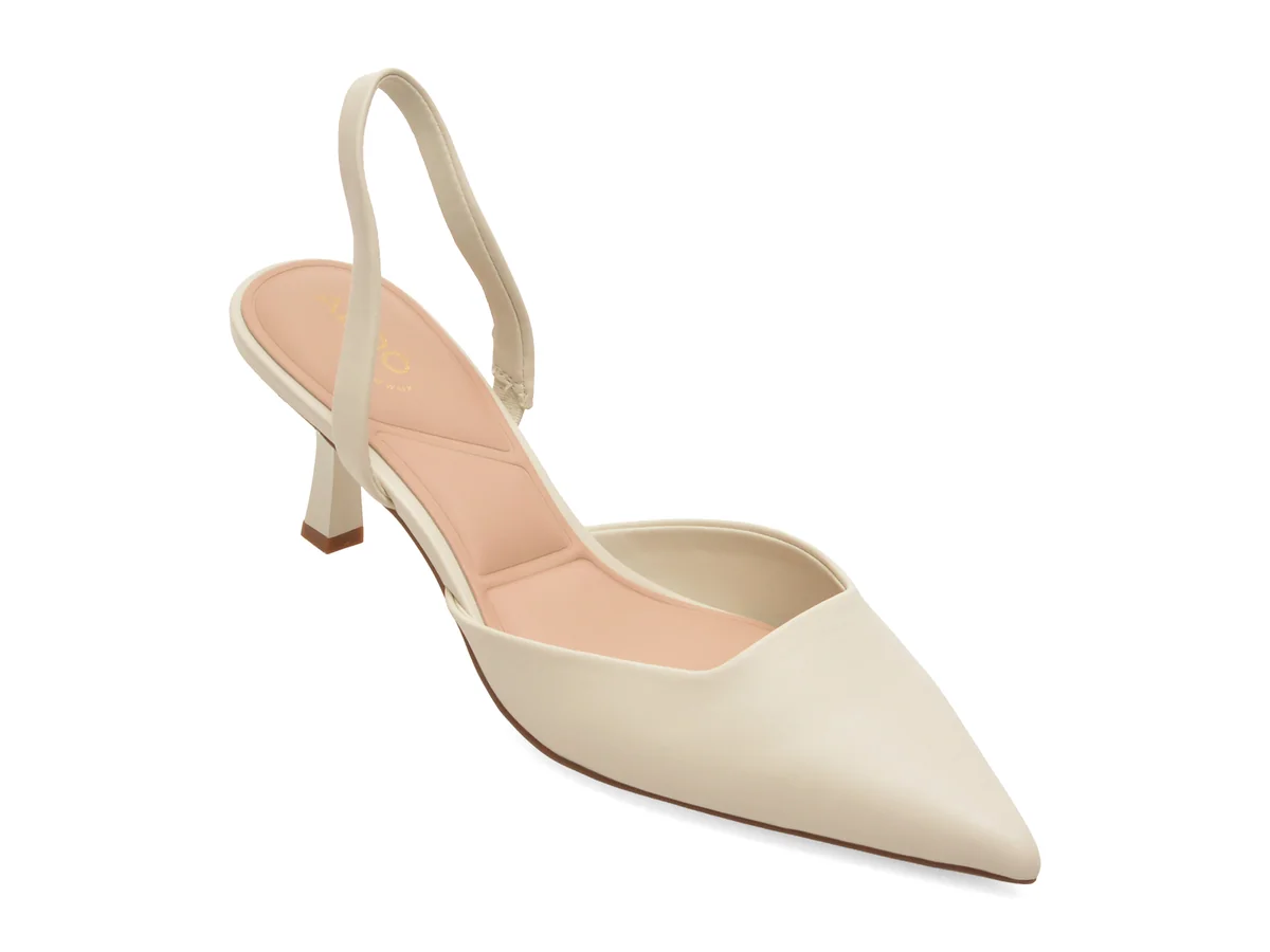 Pantofi eleganti ALDO albi, GAVEDESSI 121, din piele ecologica