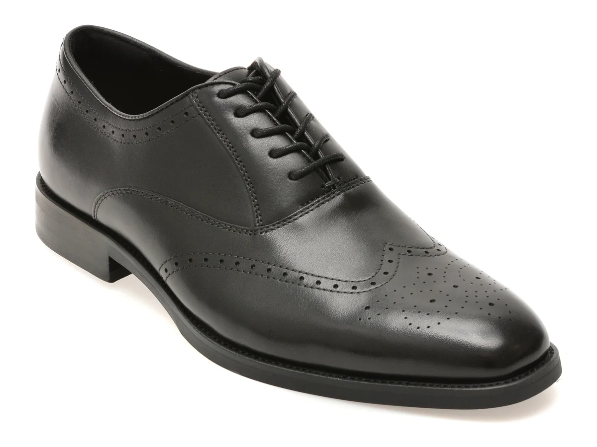 Pantofi elegani ALDO negri, DONALD 001, din piele naturala