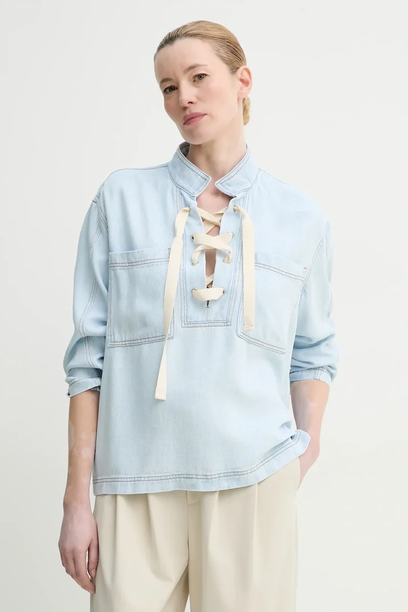 MUNTHE bluza subtire de blugi FUXALIMA
