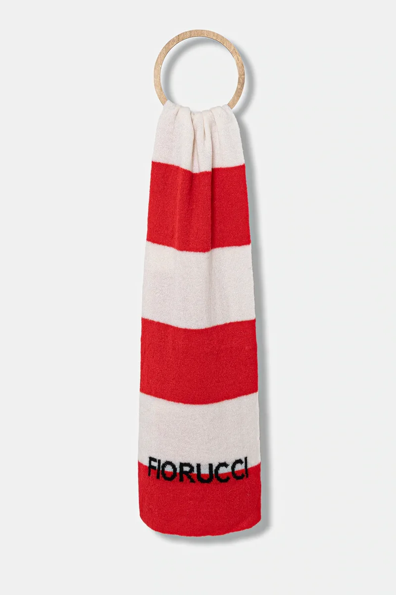 Fiorucci esarfa de lână Logo Alpaca