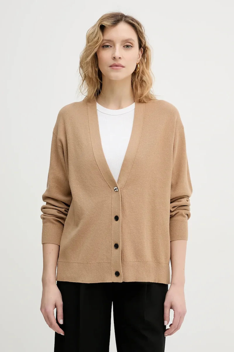 Karl Lagerfeld cardigan din bumbac IKON