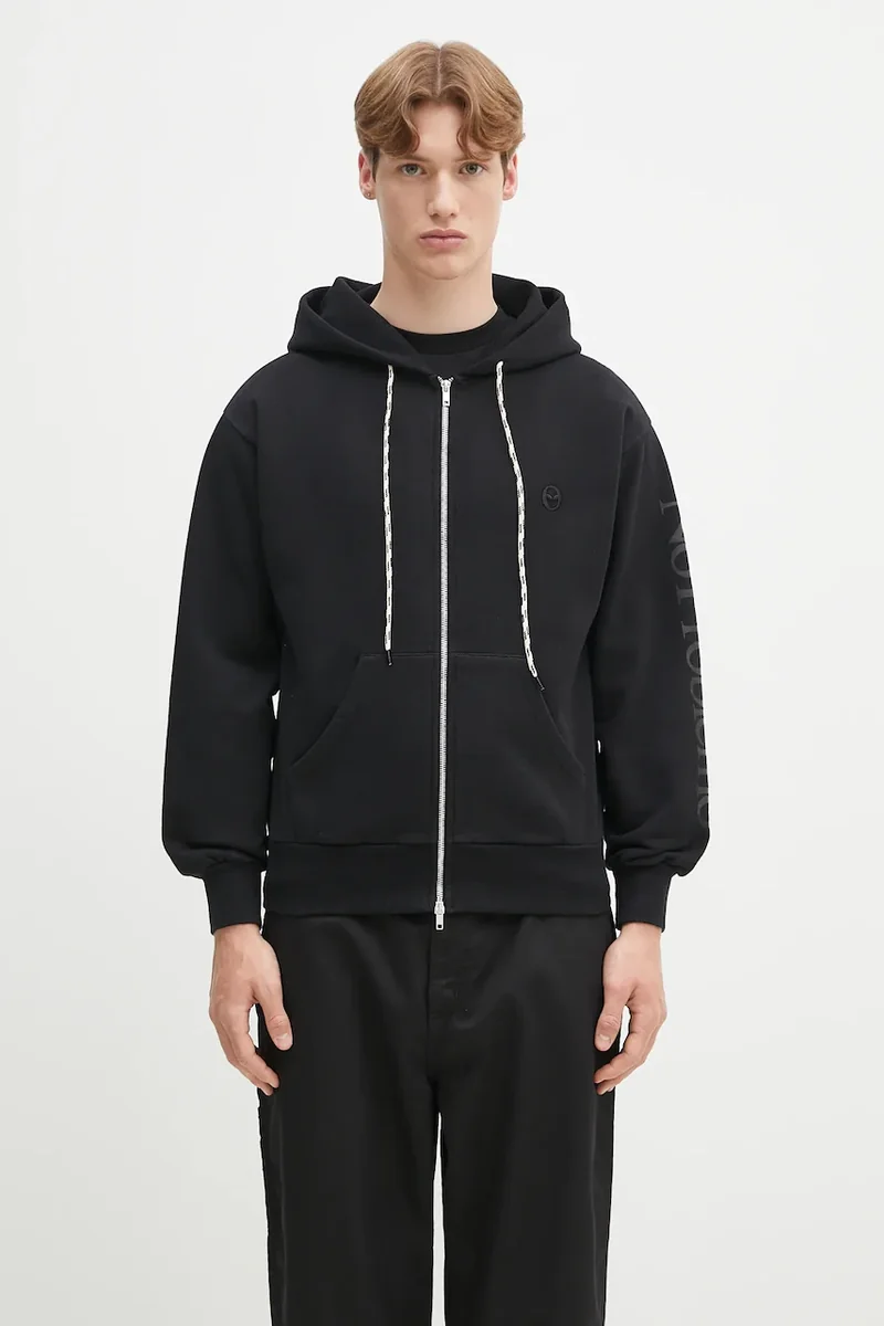 No Problemo hanorac de bumbac Alien-O Zip Through Hoodie
