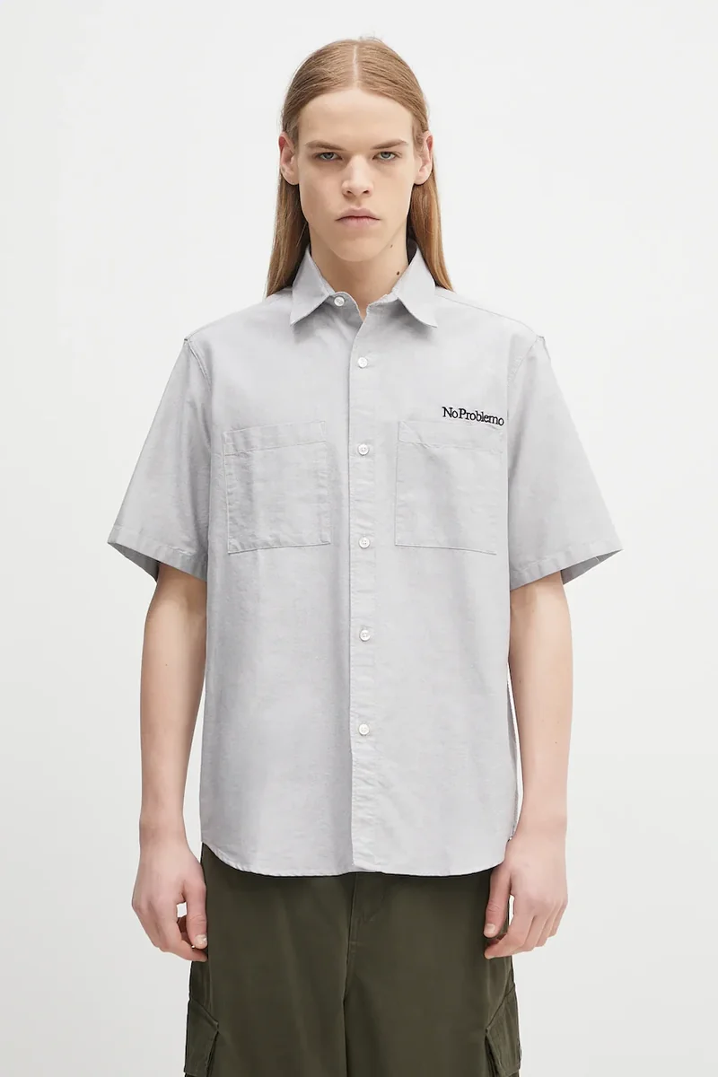 No Problemo cămașă din bumbac SS Uniform Shirt