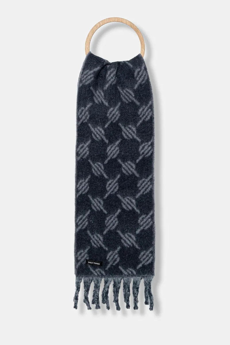 Daily Paper eșarfă din amestec de lână Riyo Monogram