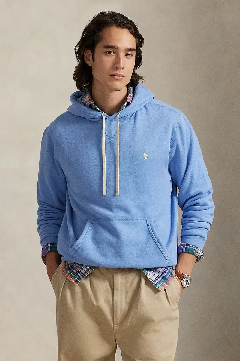 Polo Ralph Lauren hanorac cu glugă pentru bărbați cu bumbac