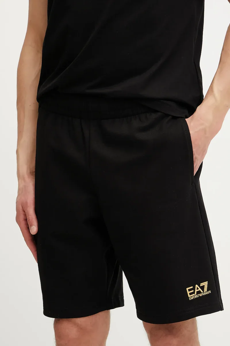 EA7 Emporio Armani pantaloni scurți de trening pentru bărbați din bumbac