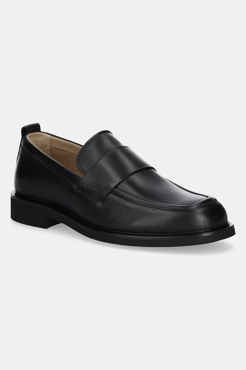 Calvin Klein mocasini de piele SQ RUBBER LOAFER