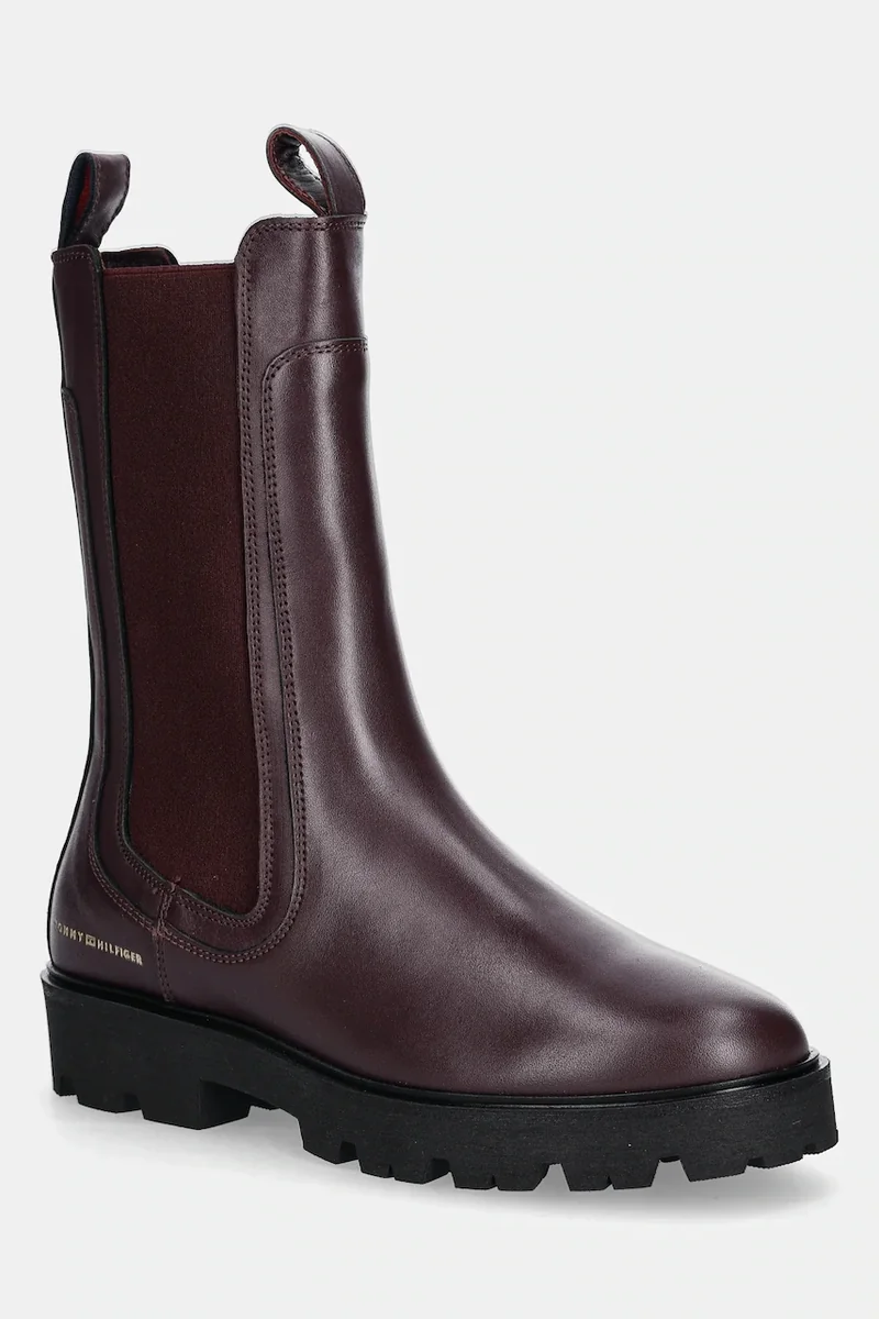 Tommy Hilfiger ghete chelsea de piele TH LTHR MID CHELSEA