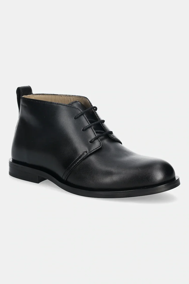 Calvin Klein pantofi de piele ESS RUBBER DESERT BOOT LTH