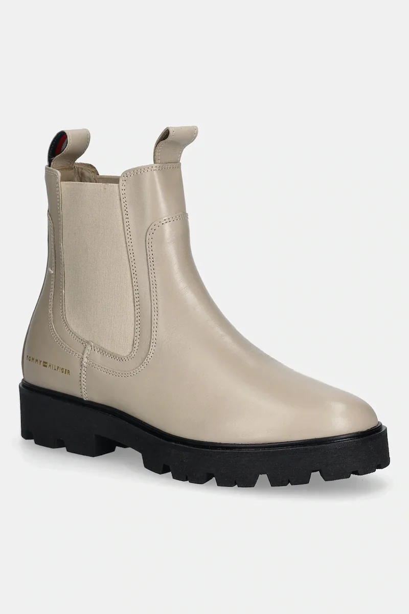 Tommy Hilfiger ghete chelsea de piele TH LTHR LOW CHELSEA