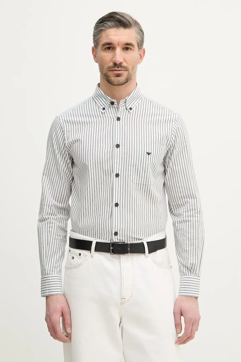 Emporio Armani cămașă din bumbac