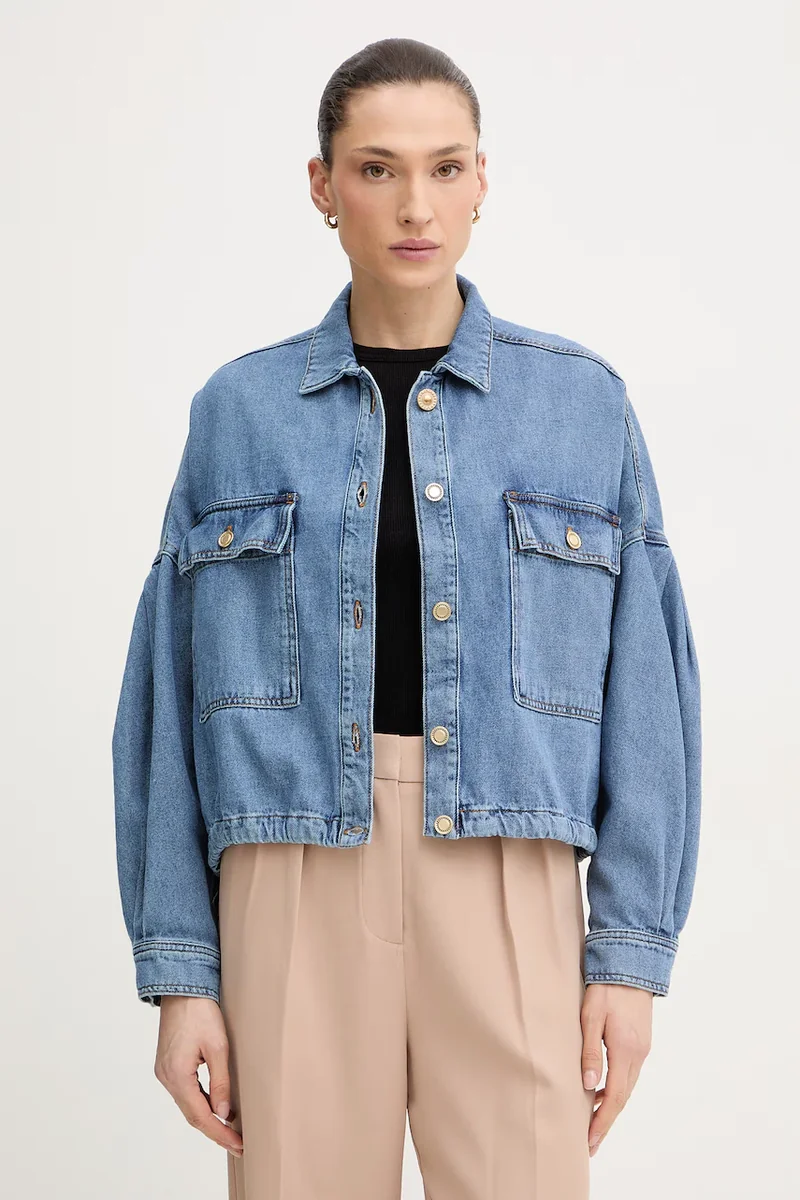 Sessun jachetă scurtă pentru femei, din denim