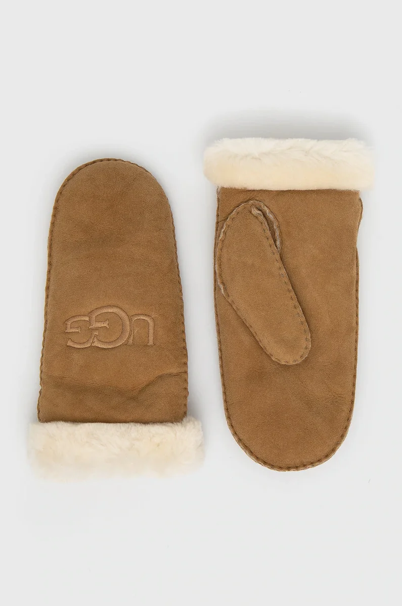 UGG mănuși pentru femei din piele întoarsă