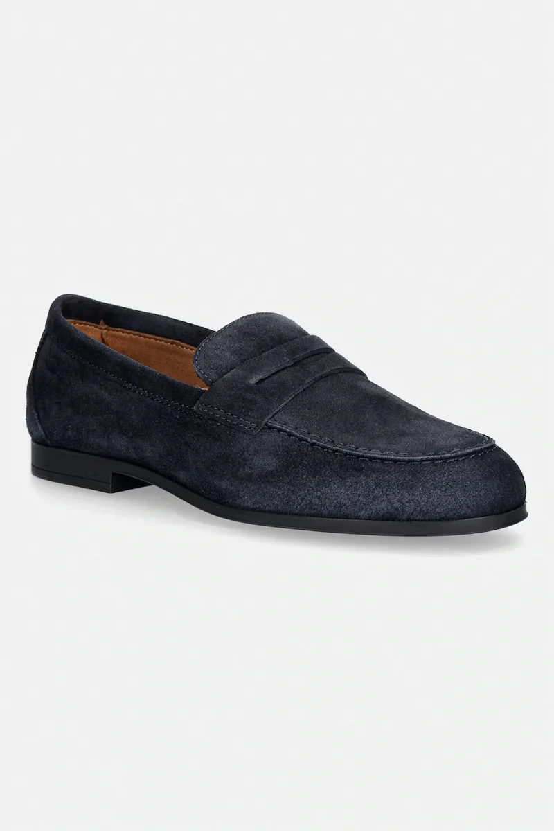 Tommy Hilfiger mocasini pentru femei, din piele întoarsă FLEXIBLE SLIM SUEDE LOAFER