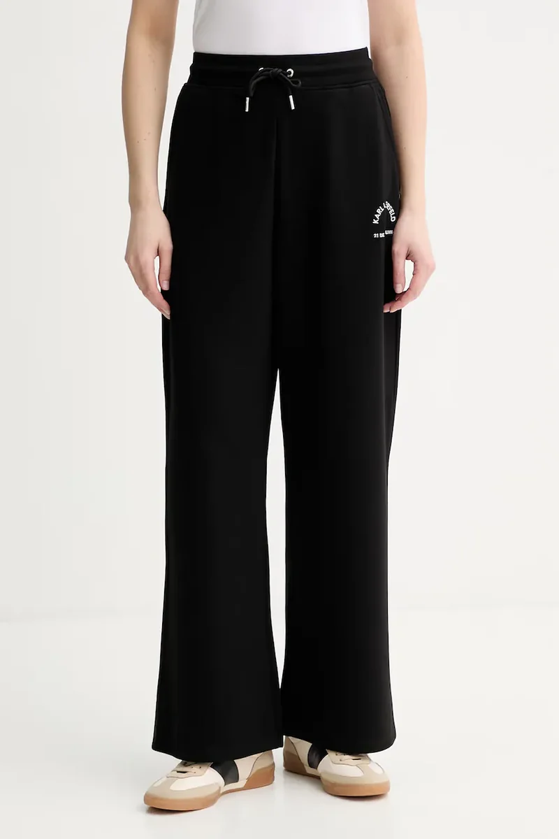 Karl Lagerfeld pantaloni de trening pentru femei, cu vâscoză