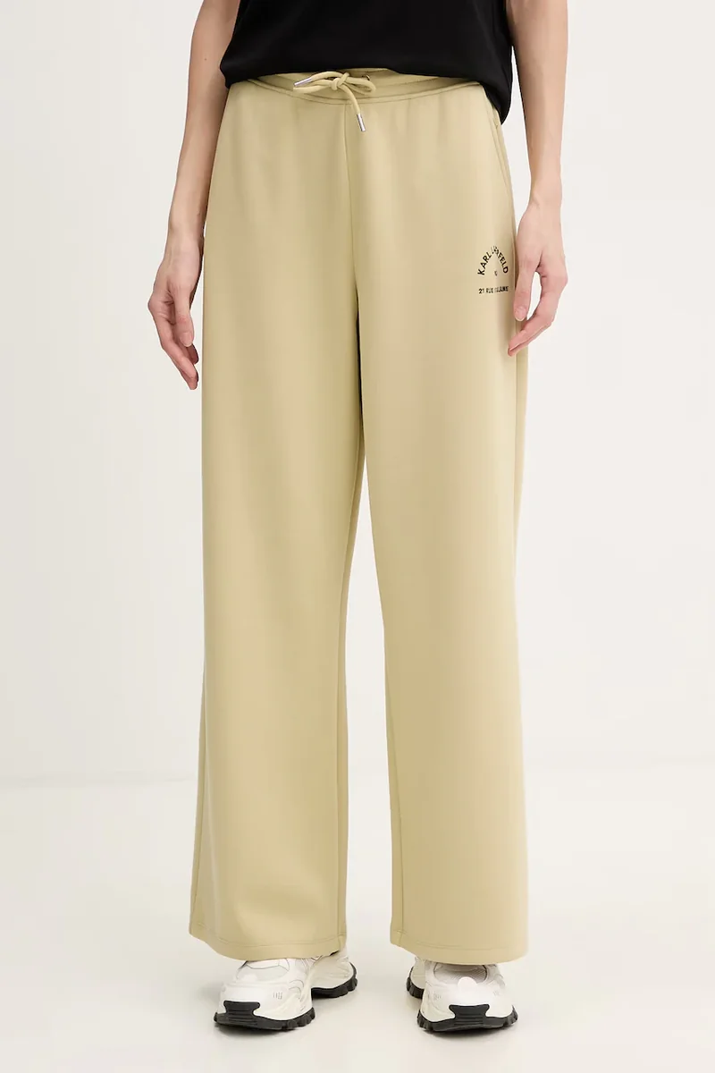 Karl Lagerfeld pantaloni de trening pentru femei, cu vâscoză