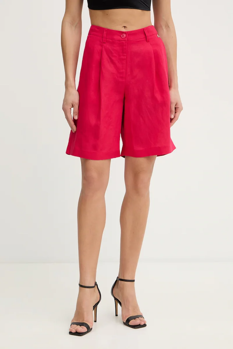 Twinset pantaloni scurți pentru femei, din in
