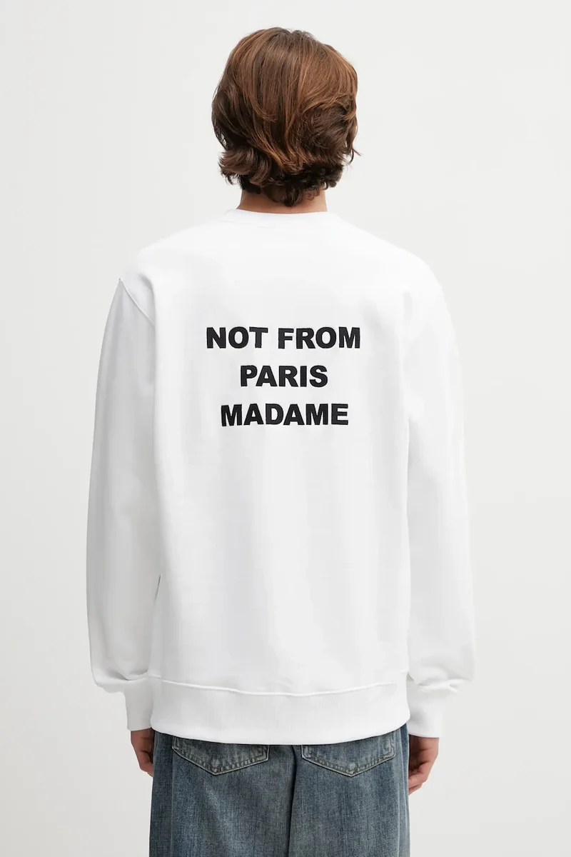 Drôle de Monsieur hanorac de bumbac Le Sweatshirt Slogan