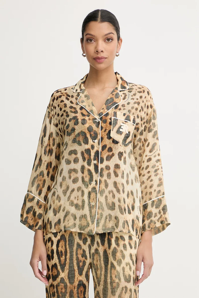 ERMANNO Firenze bluză de loungewear pentru femei, cu vâscoză