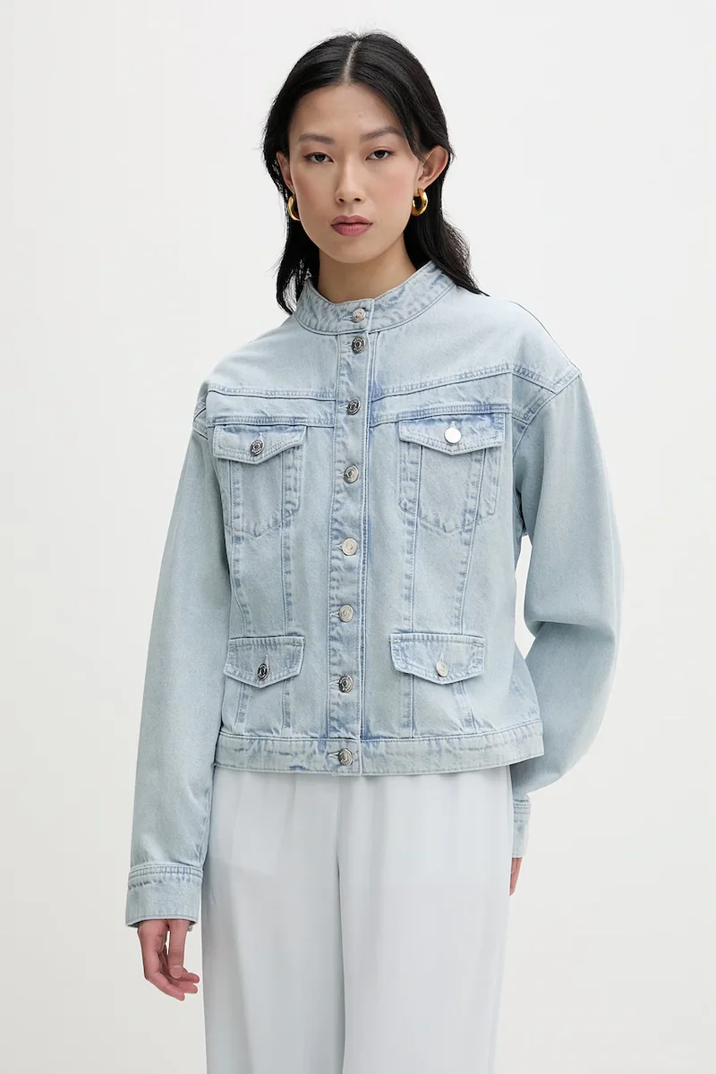 Gestuz geacă de blugi pentru femei, din denim
