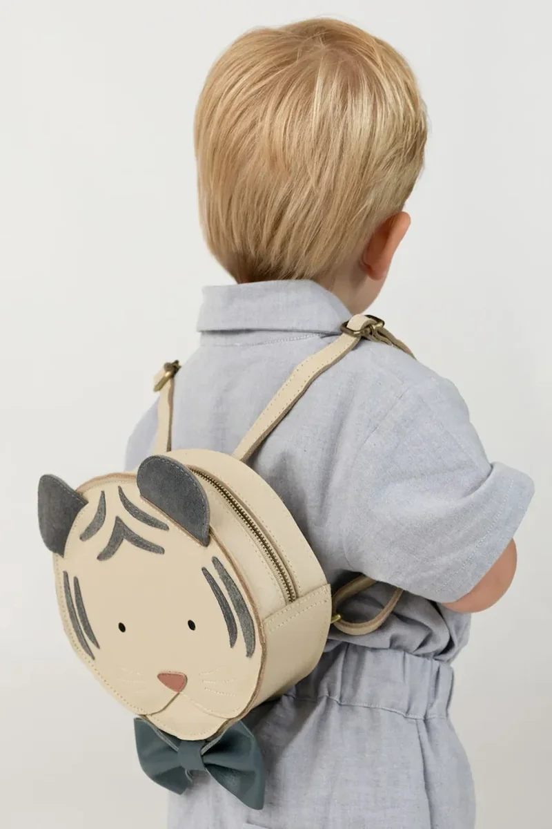 Donsje rucsac pentru copii, din piele Tendo Backpack Festive White Tiger