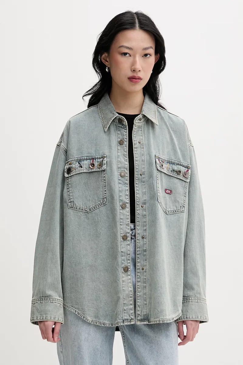 Miss Sixty cămașă pentru femei, din denim